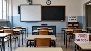 Cattedre deserte al Nord e almeno 50mila in deroga su sostegno: è emergenza in vista di settembre