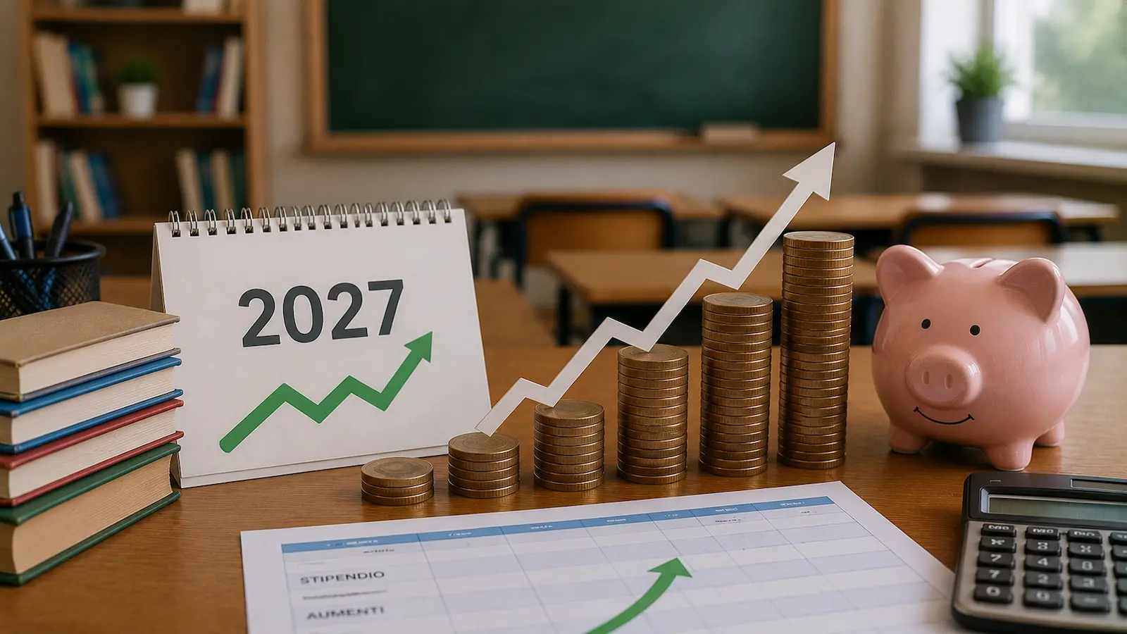 Stipendi scuola: già ufficiali ulteriori aumenti dal primo gennaio 2027 per docenti e Ata