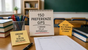 Ordine di scelta 150 preferenze gps: decisivo per l'assegnazione delle nomine