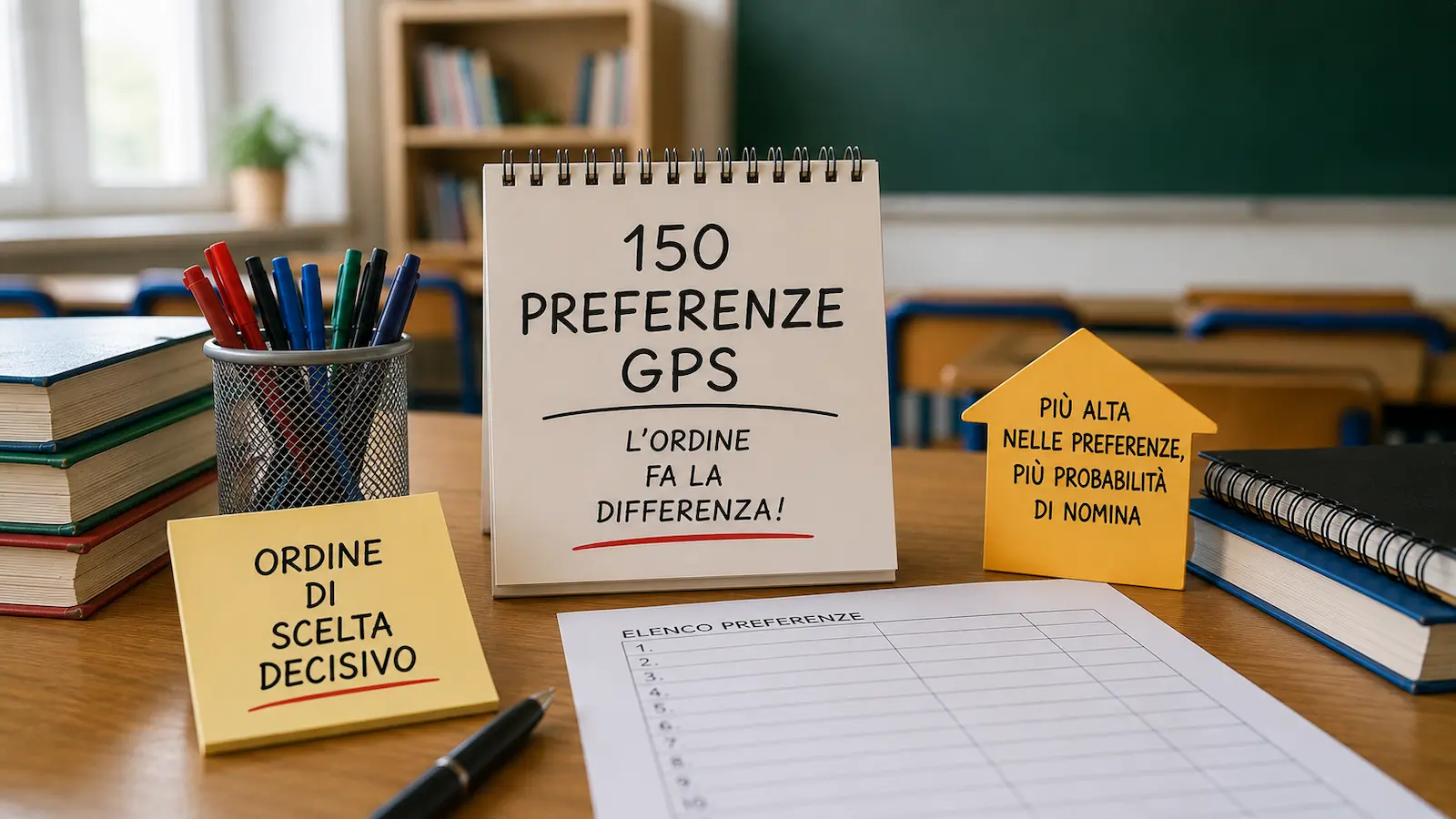 Ordine di scelta 150 preferenze gps: decisivo per l'assegnazione delle nomine